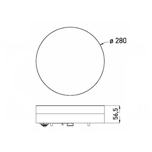 Oprawa, plafoniera dekoracyjna okrągła, biała LED 18W CCT, IP44, 2070lm, 3000/4000/6000K, LED SMART-R CCT, GREENLUX - Lampy sufitowe - miniaturka - grafika 2