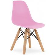 Krzesła - Różowe krzesło dziecięce w stylu skandynawskim - Suzi 3X - miniaturka - grafika 1