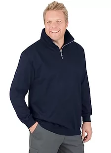 Trigema Bluza męska, Niebieski (granatowy 046), XXL - Bluzy męskie - miniaturka - grafika 1