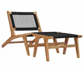 Leżaki ogrodowe - Krzesło ogrodowe z podnóżkiem S9-M19 - miniaturka - grafika 1