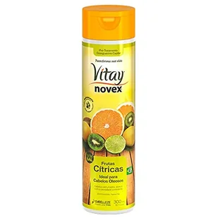 NOVEX VITAY Owoce CITRICAS Szampon 300ML, Czarny, Standardowy - Szampony do włosów - miniaturka - grafika 1