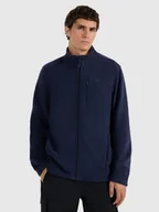 Bluzy męskie - 4F Polar regular ze stójką męski - granatowy XXL - miniaturka - grafika 1