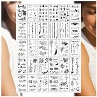 Zabawki kreatywne - TATUAŻE ZMYWALNE DLA DZIECI GWIAZDY KWIATY SERCA MIX 30 WZORÓW - miniaturka - grafika 1
