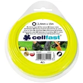 Akcesoria do kos i kosiarek - cellfast Żyłka tnąca Kwadrat 2.4 mm x 15 m - miniaturka - grafika 1
