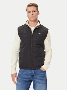 Gant Kamizelka 7006341 Czarny Regular Fit - Kamizelki męskie - miniaturka - grafika 1