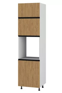 Bari Plus Słupek Wysoki Pod Piekarnik Lewy Dp-60-220 Hk-Xs Blum Dąb Kamienny - Meble kuchenne - miniaturka - grafika 1