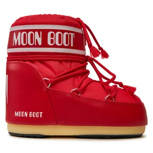Śniegowce Moon Boot 80D1409340 Czerwony - Śniegowce damskie - miniaturka - grafika 1