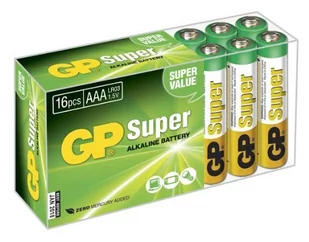 GP GP SUPER ALKALINE AAA/LR03 AAA 16-P 24A - Baterie i akcesoria - miniaturka - grafika 1