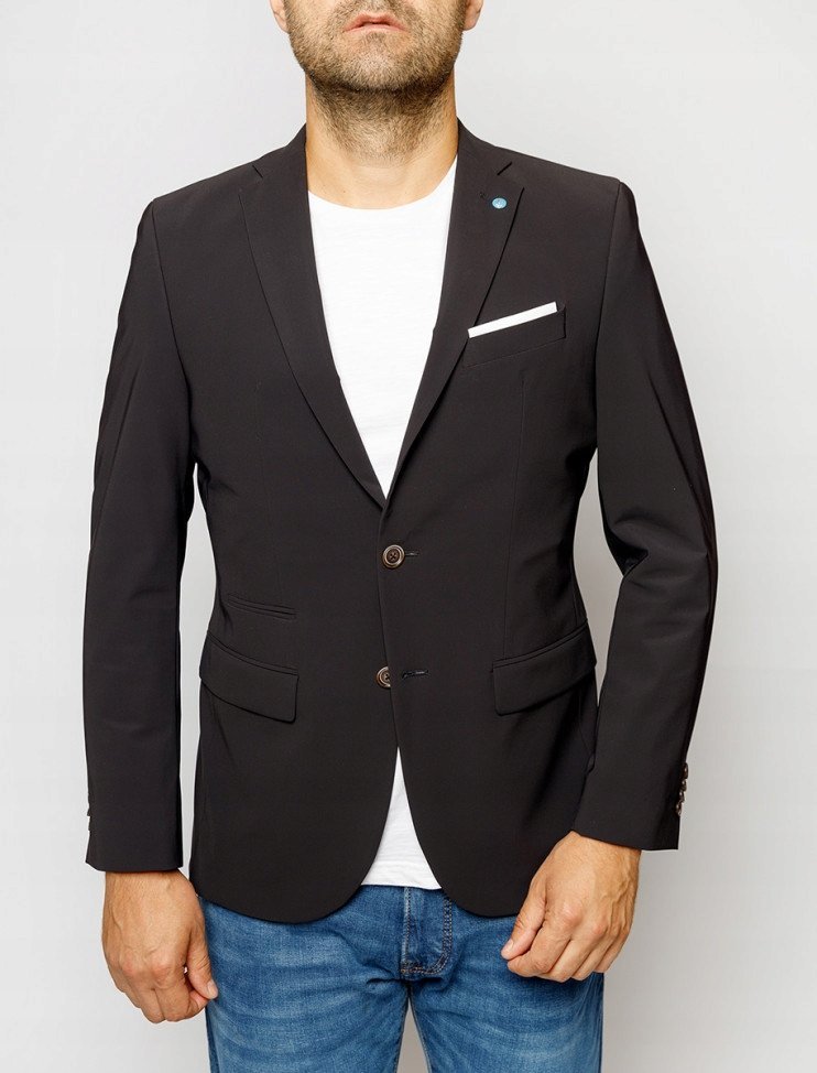 PIERRE CARDIN CZARNA MARYNARKA MĘSKA ELEGANCKA 94 7CA