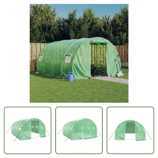 Szklarnia Living Store z ramą stalową Zielona 12 m² 4x3x2 m - Szklarnie ogrodowe Szklarnia Living Store z ramą stalową Zielona 12 m² 4x3x2 m - Szklarnie ogrodowe - miniaturka - grafika 1