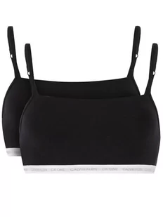 Calvin Klein Underwear Komplet 2 biustonoszy topów 000QF6040E Czarny - Biustonosze - miniaturka - grafika 1