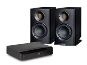 Zestawy stereo - Bluesound POWERNODE EDGE (czarny) + Carina BS243.4 (czarny) - miniaturka - grafika 1