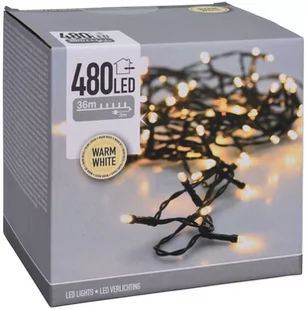 Home Styling Collection Lampki choinkowe 480 LED zewnętrzne 36 m ciepłe światło kolor żółty AX8401060 - Oświetlenie świąteczne - miniaturka - grafika 1