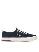 Buty dla chłopców - Pepe Jeans Tenisówki Brady Basic Boy PBS30549 Granatowy - miniaturka - grafika 1
