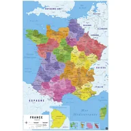 Figurki dla dzieci - PLAKAT CARTE DE FRANCJA 2018 - miniaturka - grafika 1