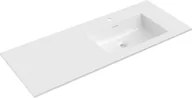Umywalki - Mexen Otis umywalka wpuszczana w blat prawa 121 x 46,5 cm, biała połysk - 25181200P - miniaturka - grafika 1