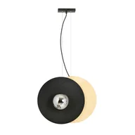 Lampy sufitowe - Lampa wisząca Soho czarno-biała-jasne drewno 2xE14x10W nowoczesna wym: 120 x 49 cm metal Emibig - miniaturka - grafika 1