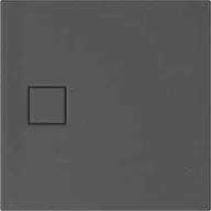 Brodziki prysznicowe - CERSANIT Brodzik kwadratowy SET B454 TAKO SLIM 80x4 szary mat + syfon (VIRT) S932-161 - miniaturka - grafika 1