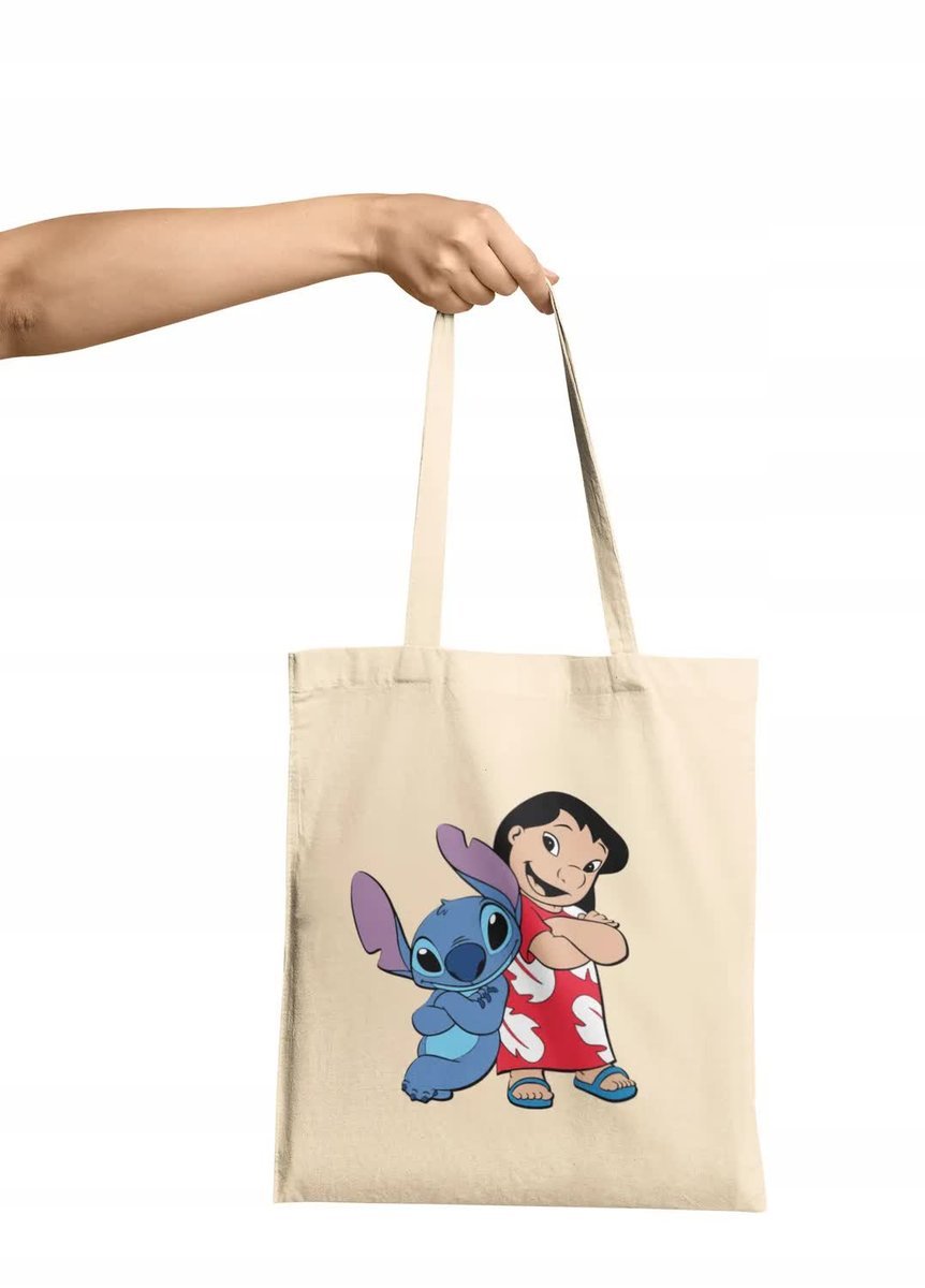 Torba Shopper Materiałowa Na Ramię Prezent Lilo Stitch Stich Wzory Różne