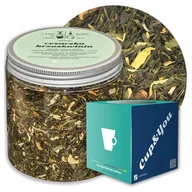 Herbata - Herbata zielona CESARSKA BRZOSKWINIA o smaku słodkiej soczystej brzoskwini - herbata liściasta sypana mieszanka napar susz - gotowa na prezent upomi.. - miniaturka - grafika 1