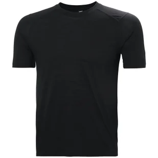 Koszulka męska Helly Hansen HH Durawool T-Shirt Rozmiar: L / Kolor: czarny - Koszulki sportowe męskie - miniaturka - grafika 1