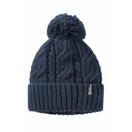 Czapki męskie - Czapka zimowa Jack Wolfskin POMPOM BEANIE night blue - ONE SIZE - miniaturka - grafika 1