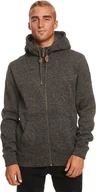 Bluzy męskie - bluza męska QUIKSILVER KELLER ZIP HOOD Dark Grey Heather - KRPH - miniaturka - grafika 1