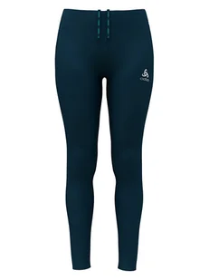 Odlo Legginsy funkcyjne "Essential Warm" w kolorze granatowym - Spodnie sportowe damskie - miniaturka - grafika 1