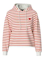 Bluzy damskie - Pieces Bluza "Chilli" w kolorze kremowo-czerwonym - miniaturka - grafika 1
