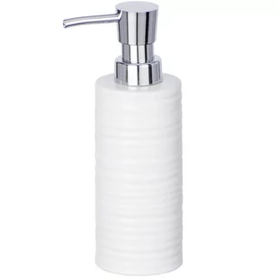 Wenko Dozownik do mydła w płynie Mila White 260 ml z pompką wykonany z wysokiej jakości ceramiki do wielokrotnego napełniania marka B07C5CT7QN - Mydelniczki i dozowniki mydła - miniaturka - grafika 2