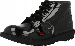 KICKERS BOTKI CZARNE MŁODZIEŻOWE SKÓRZANE 39 ŻNE - Botki damskie - miniaturka - grafika 1