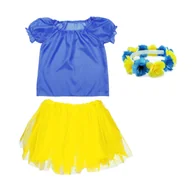 Dresy i komplety dla dziewczynek - ZESTAW UKRAINA NIEBIESKO-ŻÓŁTY 98-110 3el - miniaturka - grafika 1