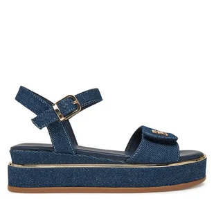 Sandały Tommy Hilfiger T3A2-33788-1828 S Granatowy - Sandały damskie - miniaturka - grafika 1