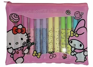 Zapachowe flamastry, mazaki, pisaki, markery HELLO KITTY AND FRIENDS 12szt. - Przybory szkolne - miniaturka - grafika 1