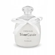 Świece - ŚWIECA ZAPACHOWA SILVER CANDLE HAND MADE VANILIA BIŻUTERIA BRANSOLETKA - miniaturka - grafika 1
