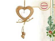 Ozdoby bożonarodzeniowe - Carmani Ozdoba choinkowa serduszko 219-0339 219-0339 - miniaturka - grafika 1