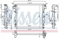 Części motocyklowe - NISSENS Chłodnica, układ chłodzenia silnika NISSENS 61037 61037 - miniaturka - grafika 1