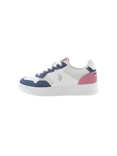 U.S. Polo Assn. Sneakersy w kolorze biało-granatowo-jasnoróżowym - Trampki damskie - miniaturka - grafika 1