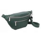 Torebki damskie - Torebka Damska Saszetka Nerka LUIGISANTO Zielona - miniaturka - grafika 1