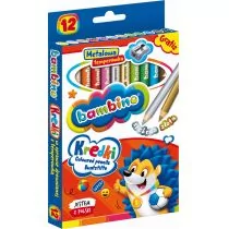 Bambino Kredki w oprawie drewnianej 12 kolorów + Temperówka - Przybory szkolne - miniaturka - grafika 2