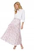 Spódnice - TRENDYOL DŁUGA ROZKLOSZOWANA SPÓDNICA W KWIATY Z PODSZEWKĄ 38 5AA - miniaturka - grafika 1