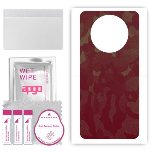 folia naklejka skórka strukturalna na TYŁ do Xiaomi Redmi A3x - Moro Camo Bordowy - apgo SKINS