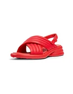 Moda i Uroda OUTLET - Camper Damskie sandały Spiro Heeled, jasnoczerwone, rozmiar 37, Bright Red, 37 eu - miniaturka - grafika 1