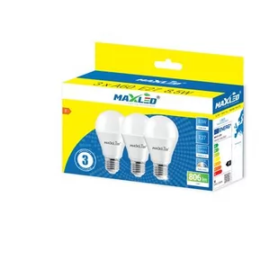 Żarówka LED A60 8,5 W 3000 K E27 3 sztuki - Żarówki LED - miniaturka - grafika 1