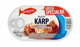 Graal Filety Karp Po Grecku w Sosie Pomidorowym 170g - Tradycyjne Danie - Konserwy i dania rybne - miniaturka - grafika 1