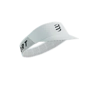 Czapki i chusty sportowe damskie - COMPRESSPORT Daszek biegowy PRO RACING VISOR white - miniaturka - grafika 1