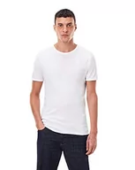 Koszulki męskie - G-STAR RAW Męski T-shirt Basic Slim 2-pak, biały (White 124-110), XXL - miniaturka - grafika 1