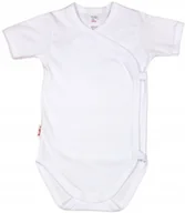 Body dla niemowląt - Body KOPERTOWE K/R 100% Bawełna BIAŁE r 74 KLEKLE - miniaturka - grafika 1
