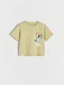 Bluzki dla niemowląt - Reserved - Bawełniany t-shirt Bluey - jasnozielony - miniaturka - grafika 1