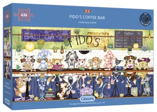 G3 Puzzle 636 Kawiarnia dla psów panorama) Nowa - Puzzle - miniaturka - grafika 1